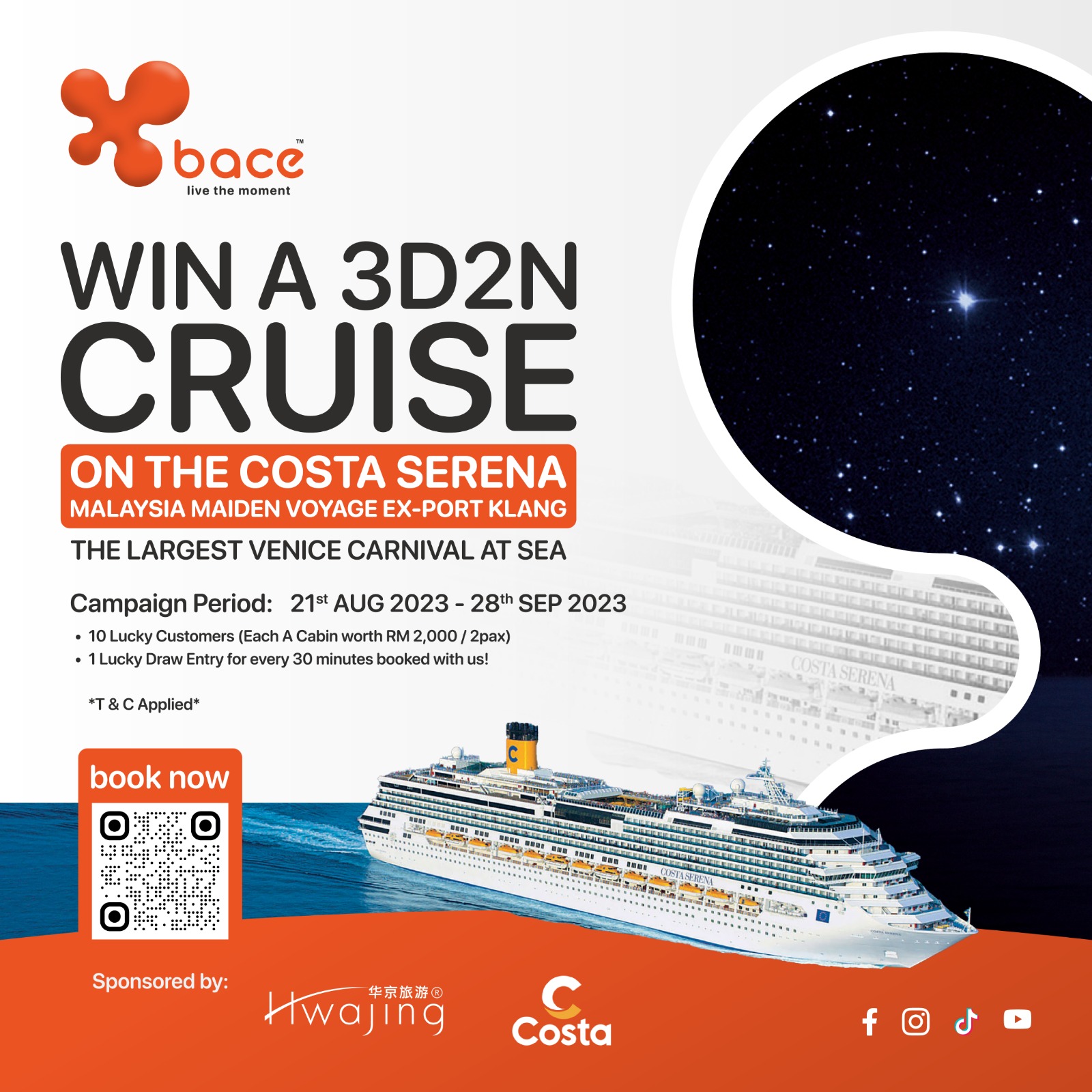 Xbace X Hwajing Costa Serena | Malaysia Maiden Voyage ex Port Klang